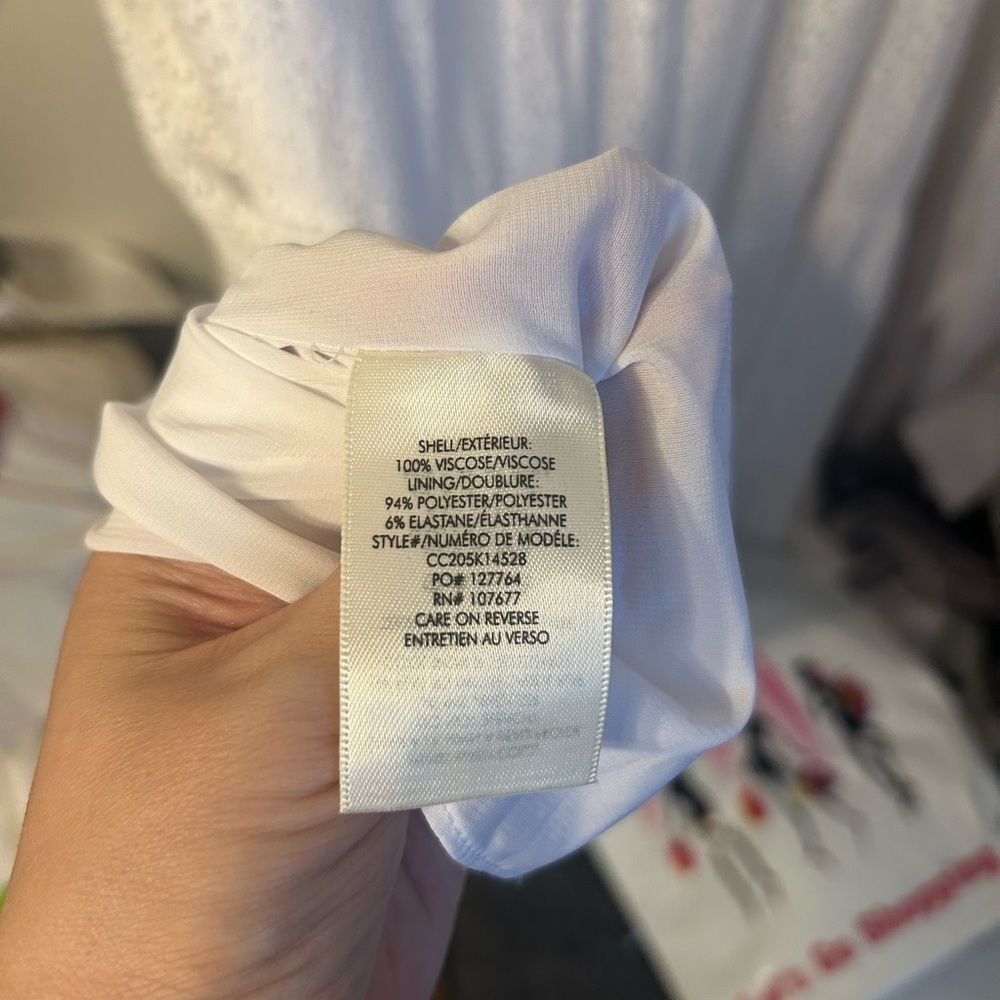 Alice + Olivia White Eyelet Halter Maxi Dress - Picture 5 of 7